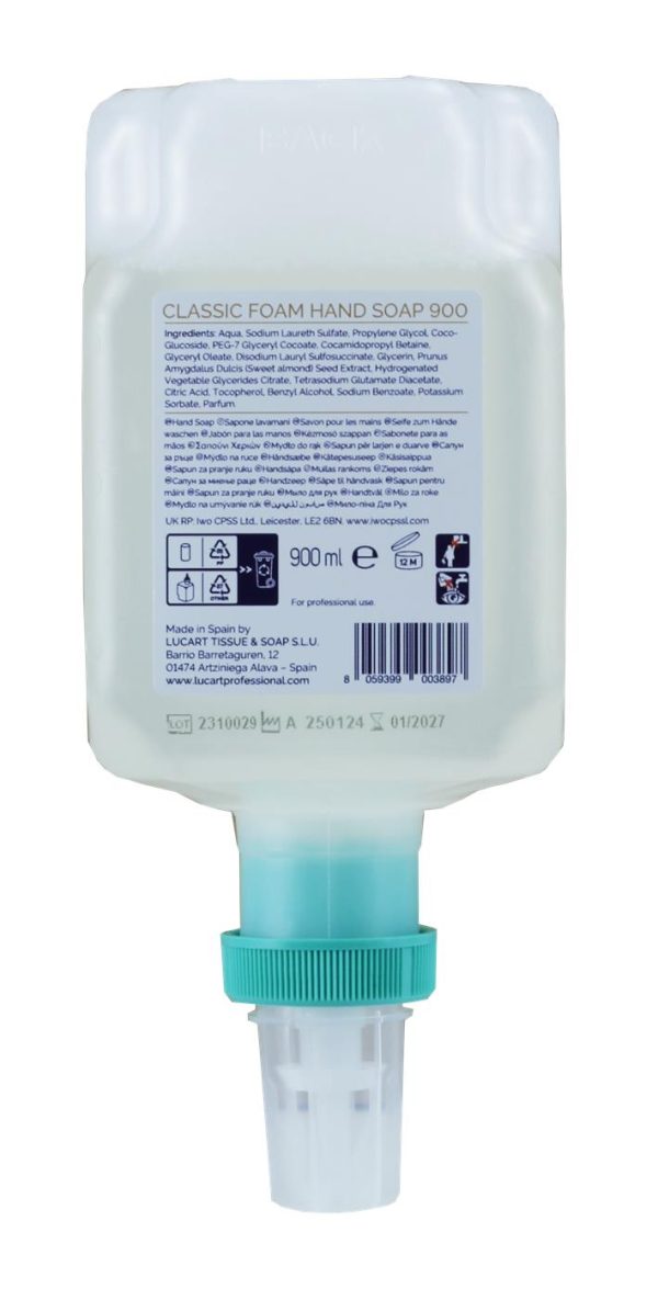 IDENTITY Classic Foam Soap 900ml with Almond Oil - Image 2
