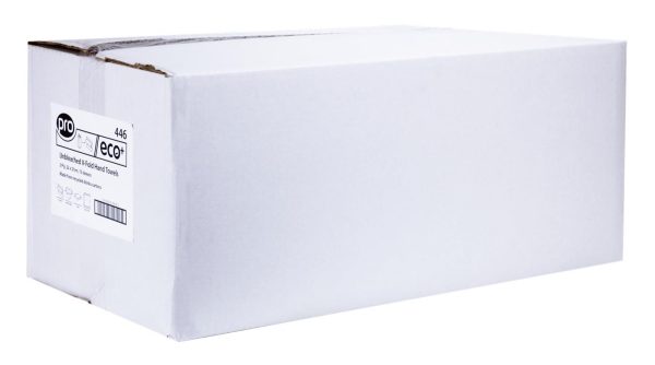 PRO ECO+ V-Fold 2 Ply Unbleached Hand Towels – 22 x 21 cm - Image 3