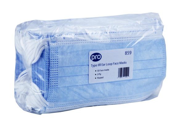 PRO Type IIR Ear Loop Face Mask Fluid Resistant - Image 3