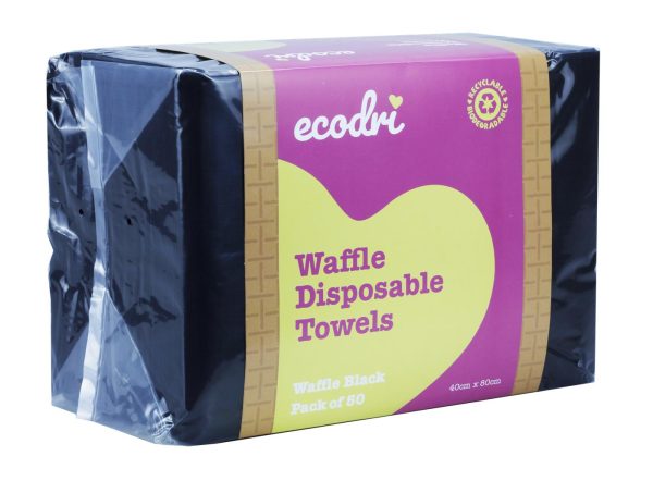 Ecodri Black Disposable Salon Towels – 40 x 80 cm - Image 2