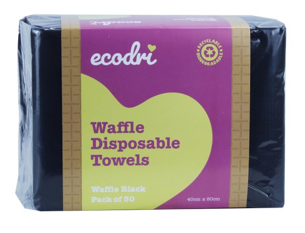 Ecodri Black Disposable Salon Towels – 40 x 80 cm - Image 3