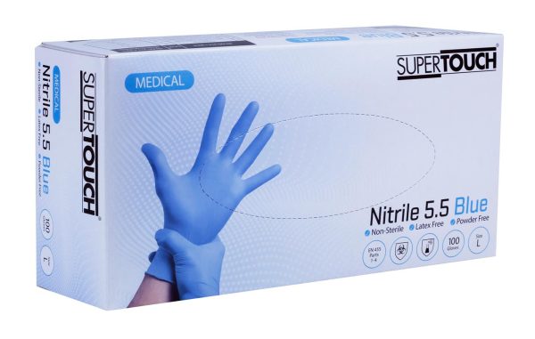 Heavy Duty Blue Nitrile Gloves - Image 8