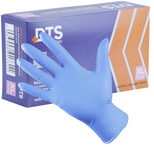 Heavy Duty Blue Nitrile Gloves - Image 6