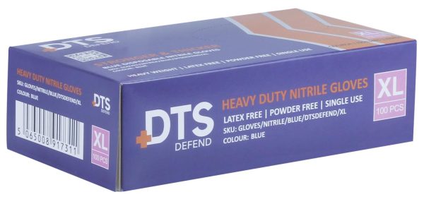 Heavy Duty Blue Nitrile Gloves - Image 3