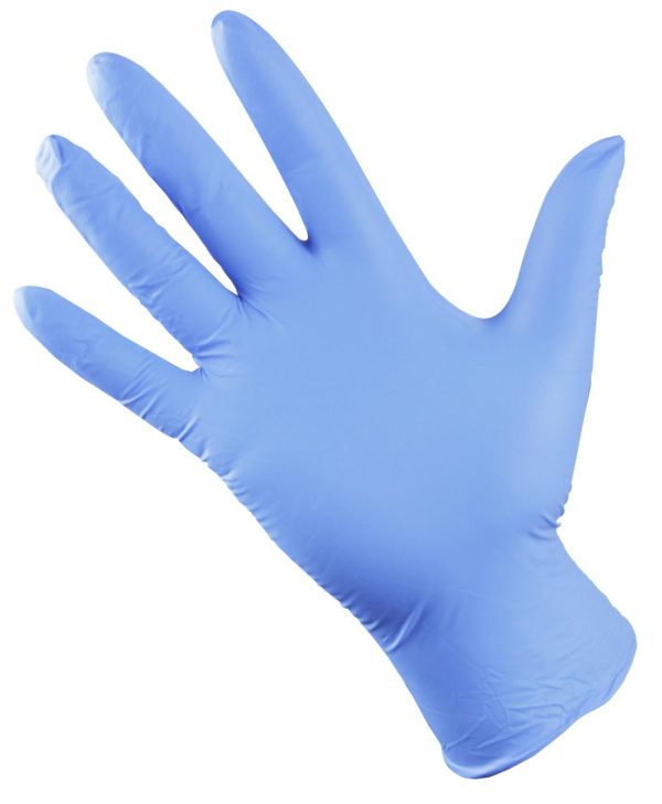 Heavy Duty Blue Nitrile Gloves - Image 5