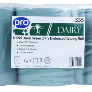 PRO Tufcel Dairy Green Centrefeed Roll 2 Ply 140m