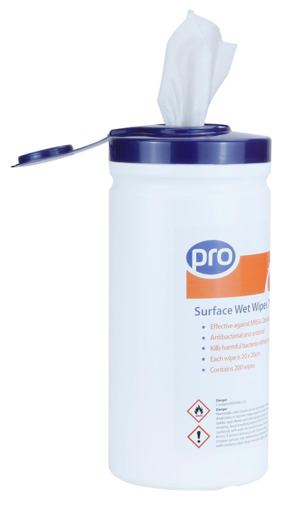 PRO 70% IPA Surface Wet Wipe White - Image 3