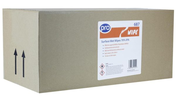 PRO 70% IPA Surface Wet Wipe White - Image 5