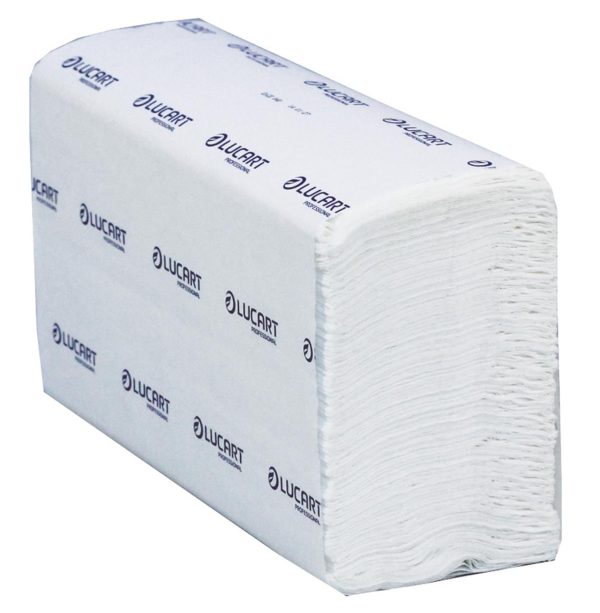 Lucart Strong Z-Fold 2 Ply White Paper Towels – 23 x 24 cm - Image 3
