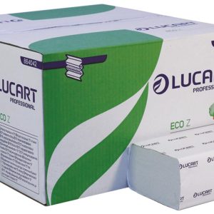 Lucart Eco Z-Fold 2 Ply White Paper Towels – 22.5 x 24 cm