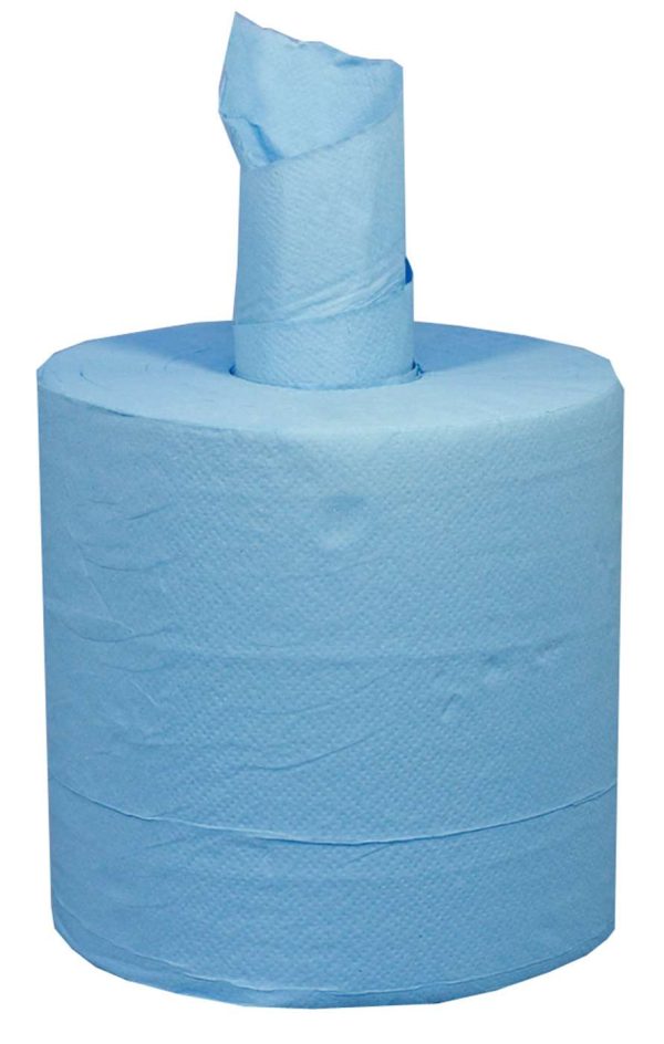 SkyTech 2 Ply Blue Centrefeed Roll – 20cm x 150m - Image 3