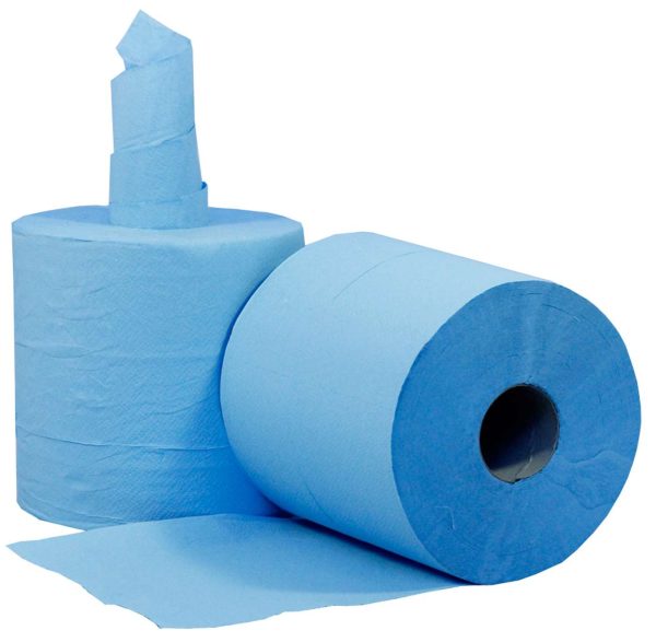 SkyTech 2 Ply Blue Centrefeed Roll – 20cm x 150m - Image 4