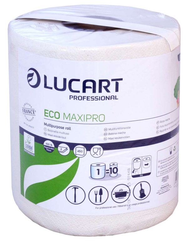 ECO MaxiPro 2 Ply White Centrefeed Roll 20cm x 103.5m 852307 - Image 2
