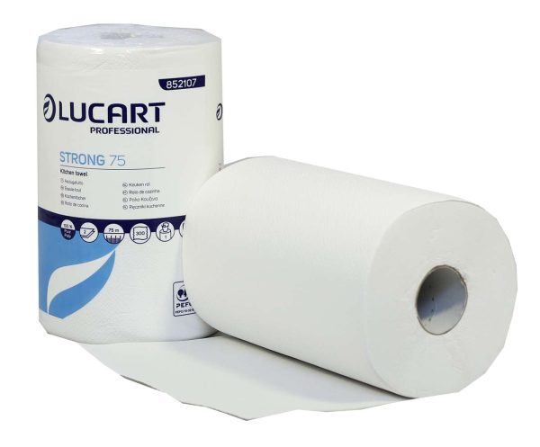 Lucart Strong White Mini Centrefeed Roll 2 Ply – 852107U - Image 4