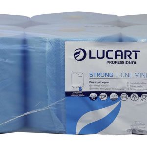 Lucart L-ONE Mini Strong Blue Centrefeed Roll