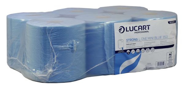 Lucart L-ONE Mini Strong Blue Centrefeed Roll - Image 3