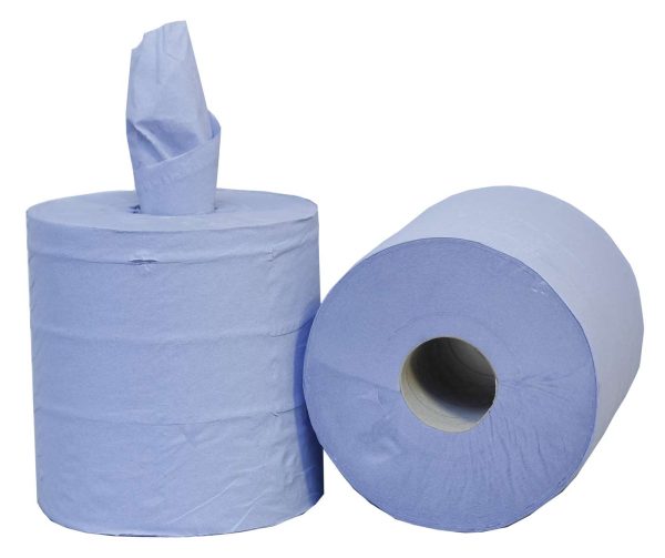 PRO Blue 2 Ply Centrefeed Roll 19cm x 150m - Image 4