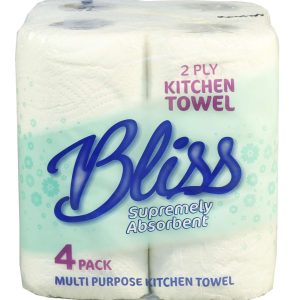 Bliss 2 ply 50 sheet Kitchen Rolls