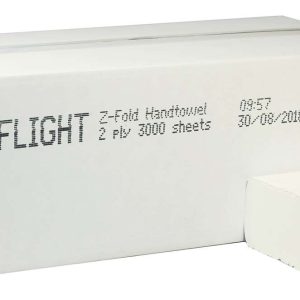 Z-Fold 2 Ply White Flushable Paper Towels – 20.3 x 24 cm