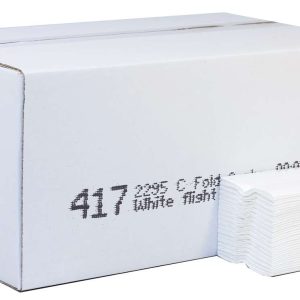 PRO C-Fold 2 Ply White Paper Hand Towels – 22 x 25 cm