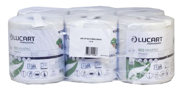 ECO MaxiPro 2 Ply White Centrefeed Roll 20cm x 103.5m 852307