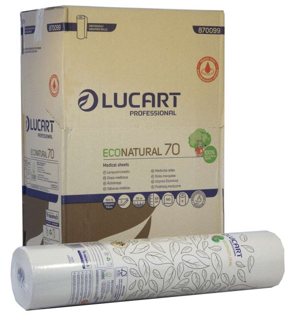 EcoNatural Unbleached 2 Ply Couch Roll 59cm x 70m