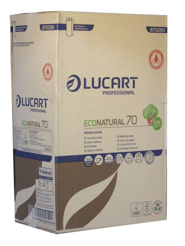 EcoNatural Unbleached 2 Ply Couch Roll 59cm x 70m - Image 2