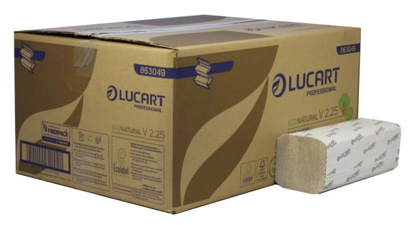 EcoNatural V2.25 V-Fold 2 Ply Paper Towels – 25.3 x 21 cm