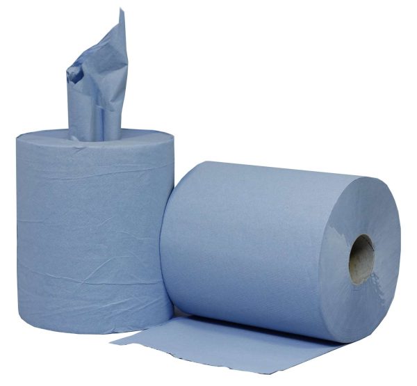 PRO Blue 2 Ply Centrefeed Roll 23cm x 180m - Image 3