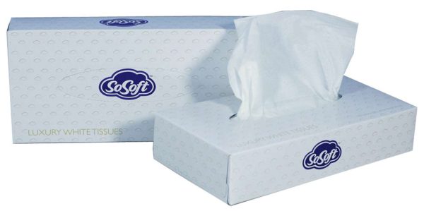 Luxury White Facial Tissues