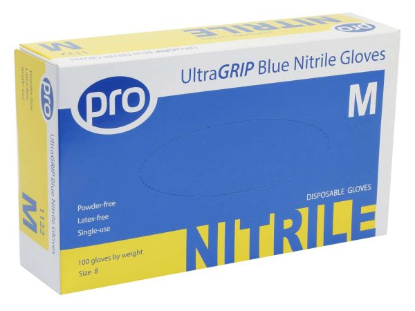 PRO UltraGRIP Blue Nitrile Gloves - Image 3
