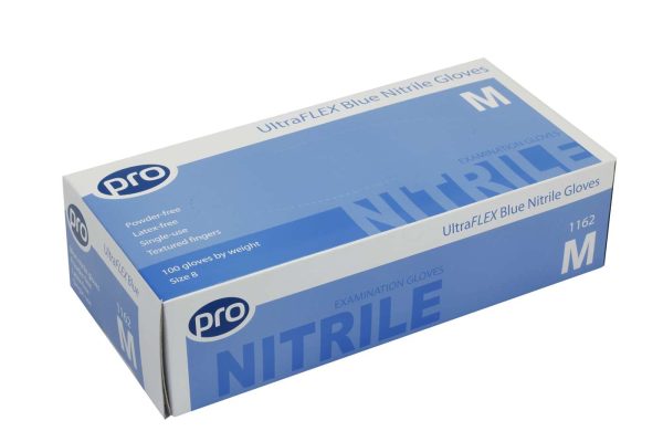 PRO UltraFLEX Blue Nitrile Gloves - Image 2