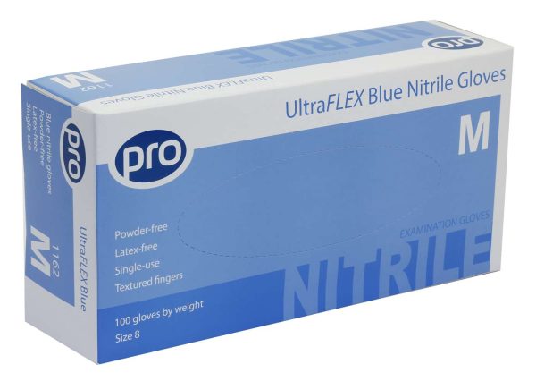 PRO UltraFLEX Blue Nitrile Gloves - Image 3