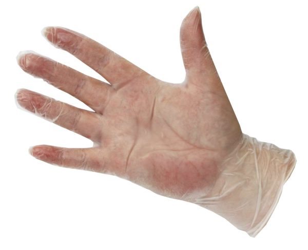 PRO Powder-Free Clear Vinyl Gloves - Image 2