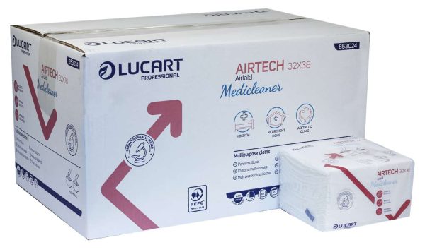 Lucart Airtech White Airlaid Cloths 32 x 38cm - Image 2