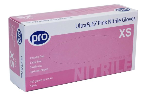 PRO UltraFLEX Pink Nitrile Gloves - Image 3