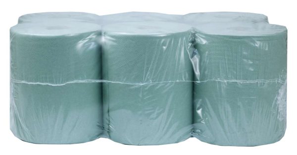 Green 1 Ply Centrefeed Roll Dairy Wipe 23.5cm x 280m