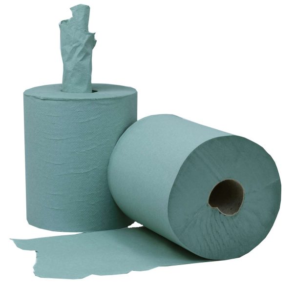 Green 1 Ply Centrefeed Roll Dairy Wipe 23.5cm x 280m - Image 3