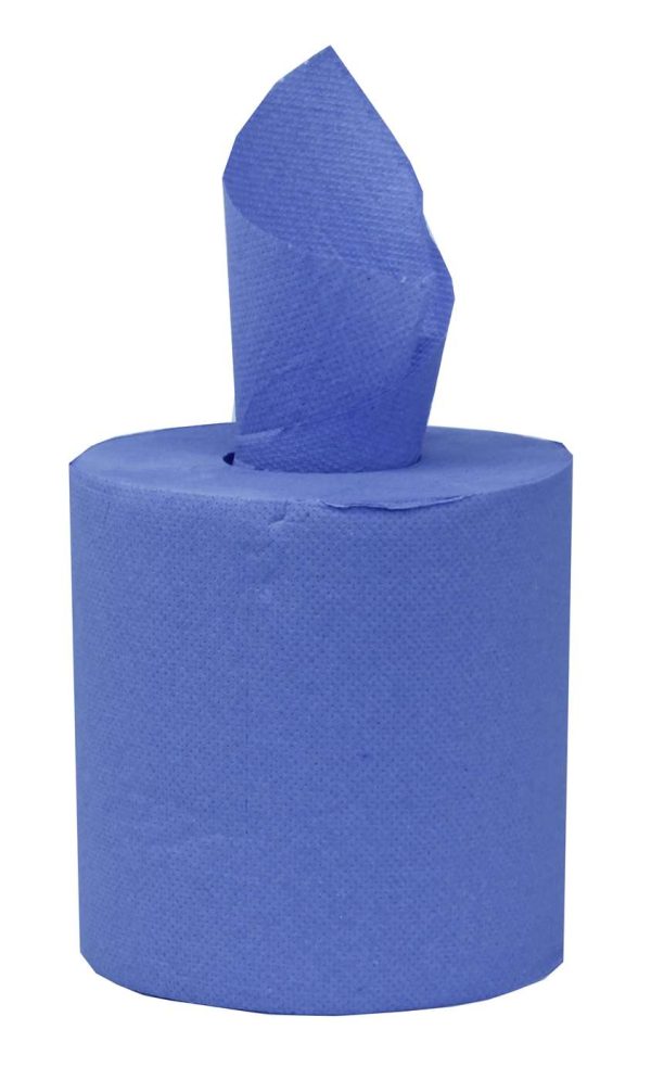 PRO Economy 2 Ply Blue Centrefeed Rolls (16.6cm x 80m) - Image 2
