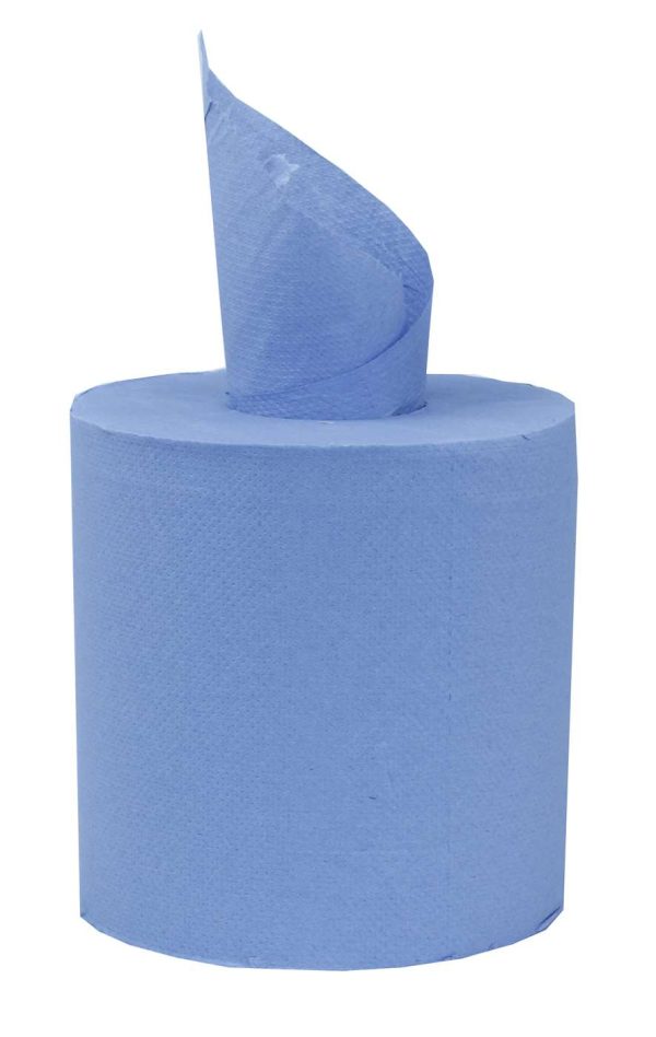 PRO Blue 2 Ply Centrefeed Roll 16.6cm x 120m - Image 3