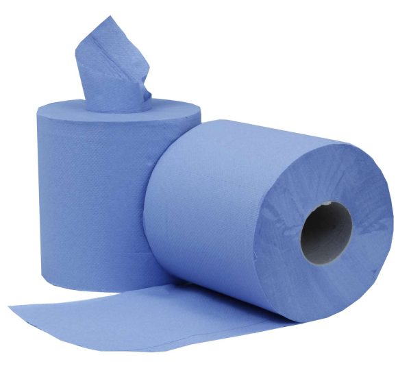 PRO Blue 2 Ply Centrefeed Roll 16.6cm x 120m - Image 4