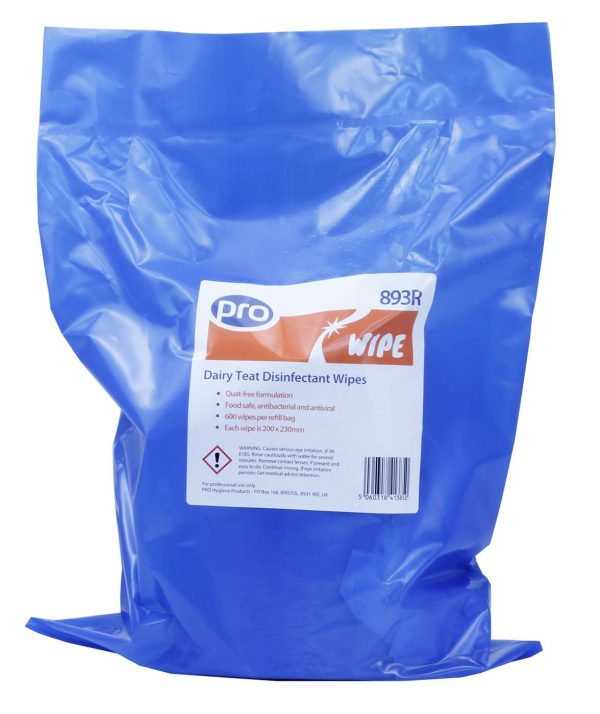 PRO Standard Dairy Teat Wipes Refill
