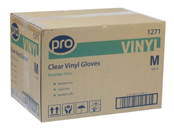 PRO Powder-Free Clear Vinyl Gloves - Image 5