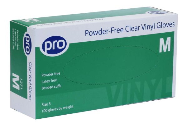 PRO Powder-Free Clear Vinyl Gloves - Image 4