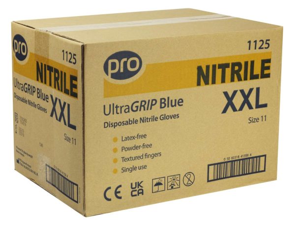 PRO UltraGRIP Blue Nitrile Gloves - Image 5