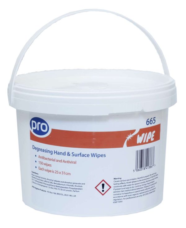 PRO Degreasing Hand & Surface Wipes - Image 2