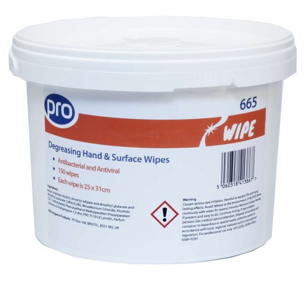 PRO Degreasing Hand & Surface Wipes - Image 4