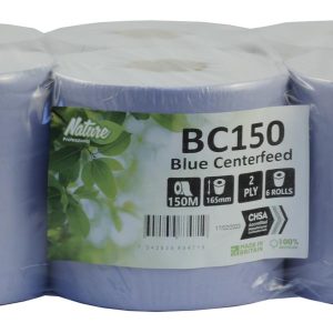 PRO 2-Ply Centrefeed Roll (16.5cm x 150m) – Pack of 6 Rolls