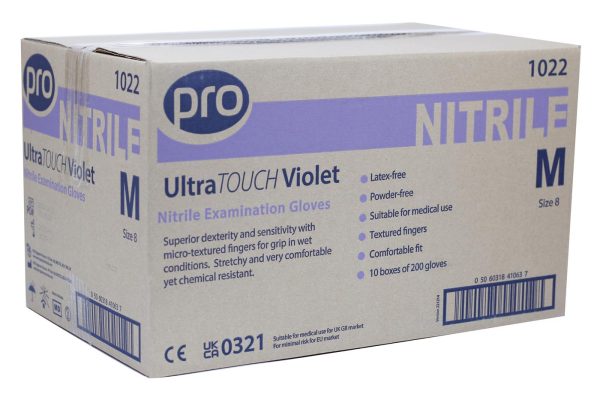 PRO UltraTOUCH Violet Nitrile Gloves 200's - Image 5