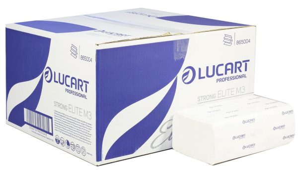 Lucart Strong M-Fold 3 Ply White Paper Towels 22.5 x 32cm